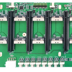 บอร์ดฐานรองรับการ์ดจอแบบกำหนดเอง Miwin 11 ช่อง PCIe 5.0 X16 GPU พร้อม 22 MCIO X8 บอร์ดขยายการ์ดจอแบบติดต่อโดยตรง P5 ODM GPU E - Product Image 1