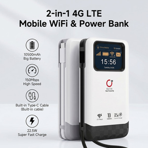 พาวเวอร์แบงค์ OLAX M200E 2 in 1 พร้อมเราเตอร์ Wifi พกพา รองรับซิม 10500mAh โลโก้สั่งทำได้ ความเร็ว 150Mbps รองรับคลื่นความถี่ EU หน้าจอ LCD ผู้ผลิต 4G MIFIS 105 - Product Image 1