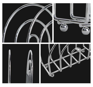 Portatovaglioli decorativo da tavolo in metallo moderno per tovagliolo in tessuto - Product Image 3