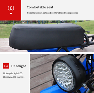 ชุดอุปกรณ์จักรยานไฟฟ้า LOHAS โครงอะลูมิเนียมอัลลอยด์ 1000w ยางใหญ่ - Product Image 4