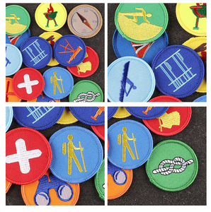 Parche Termoadhesivo de Tela Ecológica para Exteriores, Redondo de 5 cm, Bordado Colorido de <span class=keywords><strong>Boy</strong></span> Scout para Ropa y Gorras - Product Image 2