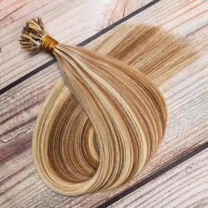 Extensiones de Cabello Humano Natural con Punta Plana de Queratina, Cabello Ruso Premium, Extensiones de Cabello de Lujo 100% Naturales con Punta en U, Punta en V, Punta en K, Venta al Por Mayor de Fábrica - Product Image 1