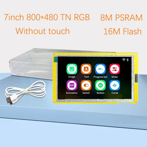 Module d'affichage TFT LCD RVB ESP32-S3 pour <span class=keywords><strong>Arduino</strong></span> LVGL 7 pouces 800*480 HMI 8M PSRAM 16M Flash WiFi & BT avec tutoriel (sans fonction <span class=keywords><strong>tactile</strong></span>) - Product Image 1