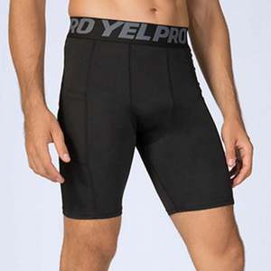 Quick Dry Compression Running Tights <b>Men</b> Elastic Waist Breathable Eco-Friendly Pocket Gym Fitness <b>Shorts</b> Sportswear Customized - Product Image 4