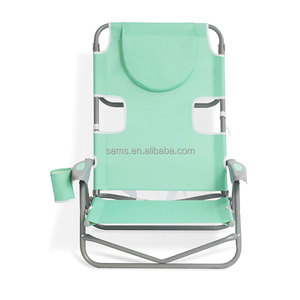 Silla de playa plegable ajustable de 5 velocidades personalizada, mochila, silla <span class=keywords><strong>reclinable</strong></span> de aluminio para exteriores - Product Image 3