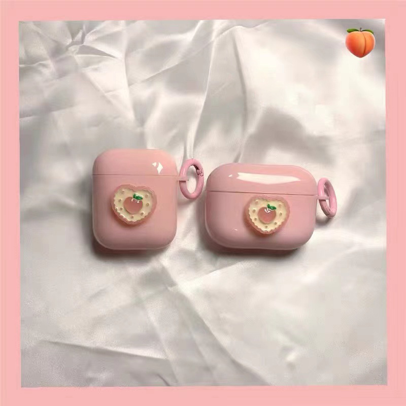 Pink Honey Peach Earphone Cover + Accesorios para colgar