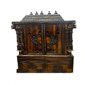 Best Design Pooja <b>Mandir</b> for Home Teak Wood Customized Size Traditional Hand Carved Wooden Temple Doors South Indian <b>Mandir</b> - Product Image 1