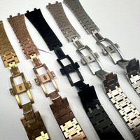 Bracelet de montre en acier inoxydable solide, respirant, luxueux et élastique, modèle JM-AP0102 pour les modèles 15400, 15500, 316, 26 mm, avec fermoir déployant