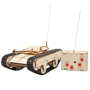 Puzzle en bois pour enfants, blocs de construction faits <span class=keywords><strong>à</strong></span> la main, char télécommandé, aides pédagogiques pour les élèves du primaire âgés de 7 <span class=keywords><strong>à</strong></span> 14 ans - Product Image 5