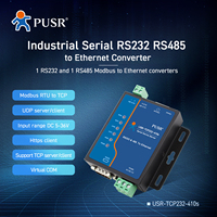 Convertidor de Serie a Ethernet USR-TCP232-410s-RT, RS232 RS485 Modbus RTU TCP 5-36V, Certificado CE/FCC, Computación en Borde
