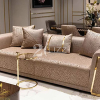 Lizz Furniture Factory vend directement des canapés en velours de luxe pour salon, canapé sectionnel 2+3 places, production sur mesure de canapés pour salon