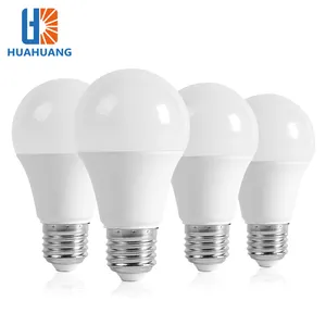 Huahuang économie d'énergie une forme marché atelier B22 E27 3W 5W 7W 9W 12W 15W 18W 24W ampoule LED