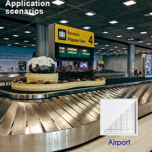 Bền mạnh mẽ 36 hạt đèn không nhấp nháy ánh sáng mỏng 36 Wát lõm Backlit 6060 nhựa DOB mới lớn <span class=keywords><strong>Led</strong></span> Vuông Bảng điều chỉnh ánh sáng - Product Image 2