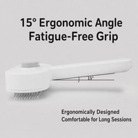 Brosse de toilettage pour animaux NOVIPET en acier inoxydable, peigne démêlant pour chien, brosse à poils pour chien et chat, outil de massage et de nettoyage