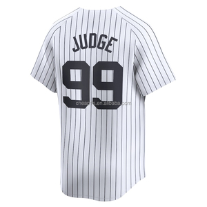 Vente en gros de maillots de <span class=keywords><strong>baseball</strong></span> américains des New York <span class=keywords><strong>Yankees</strong></span> brodés pour hommes # 99 Aaron Judge # 2 Derek Jeter # 45 Gerrit Cole Vêtements de softball - Product Image 2