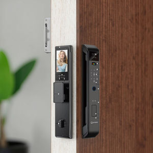 Serrure <span class=keywords><strong>de</strong></span> porte intelligente 2025 Tuya Wifi, serrure intelligente à empreintes digitales, serrure numérique sécurisée avec caméra pour la maison - Product Image 3