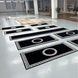 <span class=keywords><strong>Tappeto</strong></span> di Lusso in Lana e Seta di Alta Qualità, Design Bianco e Nero per Camera da <span class=keywords><strong>Letto</strong></span> - Product Image 4