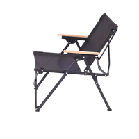 Chaise de camping pliable, mobilier d'extérieur portable, ensembles de jardin, acier au carbone, design européen, durable, carrée, grande taille