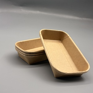 Barquette alimentaire jetable empilable en papier, personnalisable avec logo, étanche, pour plats à emporter, frites et fruits – Offre spéciale - Product Image 1