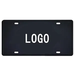 2024 Metal Manufacturer Wholesale Design Branding Pattern Embossed Decorative Aluminum Car Number Plates License Plate Custom