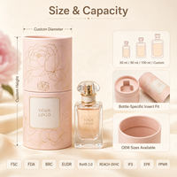 Emballage OEM personnalisé en tube de papier de luxe pleine taille pour coffrets cadeaux de parfum, huiles essentielles, shampoings et lotions, finition effet dépoli