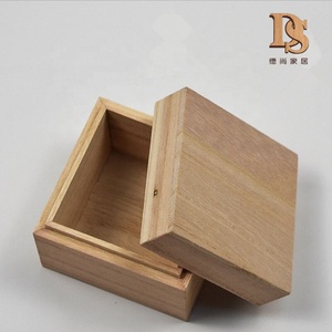 <span class=keywords><strong>Caja</strong></span> de té de madera cuadrada sin terminar, <span class=keywords><strong>caja</strong></span> de cerámica de porcelana de madera - Product Image 3