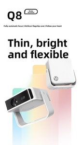 Projecteur LED Android 4K portable Yinzam Q8 <span class=keywords><strong>Mini</strong></span>, 300 Ansi Lux, 1 Go 8 Go, avec autofocus et correction trapézoïdale, projecteur rotatif à cardan - Product Image 5