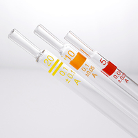 CS Labglass Laboratory Reusable High Quality Borosilicate Glass Transfer Long Dropper Graduated Measuring Pipettes