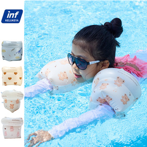 Brazalete de natación con doble airbag, diseño de conejo y oso de dibujos animados, para niños y adultos, flotadores de natación XLE-19 - Product Image 5