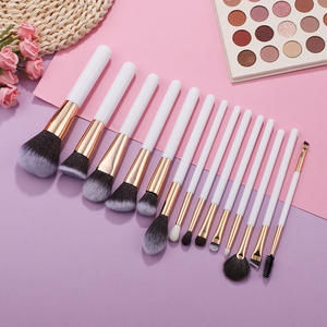 Sang Trọng Bóng Trắng Vàng Mỹ Phẩm Bàn Chải Thiết Lập 32Pcs Mềm Tự Nhiên Tổng Hợp Lông Biểu Tượng Tùy Chỉnh Khuôn Mặt + Mắt Hoàn Chỉnh Thiết Lập Bàn Chải - Product Image 6