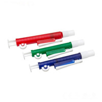 Larksci Distributeur de liquide de transfert de 5ml à bas prix Pompe à pipette sérologique rouge bleu