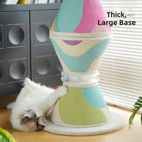 Winners-mxr Arbre à chat en panneau de densité chanvre-coton, griffoir durable et inaltérable, jouet pour chat