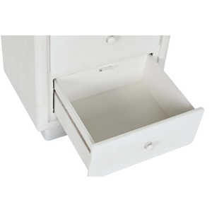 MDF <b>Nightstand</b> 48x36x53cm 10:50 Rough <b>White</b> - Product Image 2