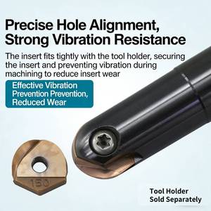 Inserti a Mezza Sfera T2139 ZPFG <span class=keywords><strong>BNM</strong></span>, Inserti per Lame R6 R8 R10 per Lavorazione dell'Alluminio - Product Image 3