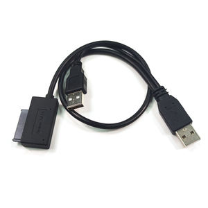 Cable <span class=keywords><strong>USB</strong></span> 2.0 a <span class=keywords><strong>SATA</strong></span> 6+7 de <span class=keywords><strong>13</strong></span> Pines, Cable <span class=keywords><strong>USB</strong></span> a <span class=keywords><strong>SATA</strong></span> Slimline para Disco Duro Externo de Portátil, HDD, Caddy, DVD - Product Image 2