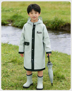 Impermeable Infantil con Correa de Dibujos Animados de EVA y Bolsillo para Mochila para Uso Escolar, Protección Total del Cuerpo - Product Image 4