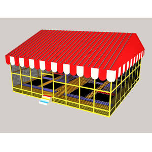 <span class=keywords><strong>Trampoline</strong></span> parc pour enfant, aire de jeux avec couverture, pour l'extérieur, livraison nationale - Product Image 1