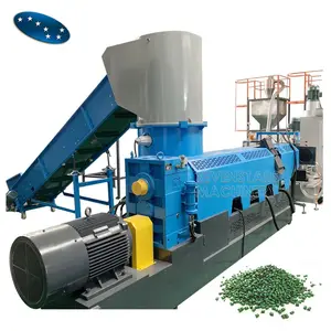 High quality Recycling Plastic Pelletizer Machine PE Water Ring Hot Cutting pellets Making Recycling Plastic Granulator