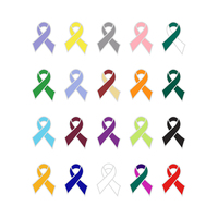 Épinglette personnalisée rose avec logo pour badge en émail métallique, ruban de sensibilisation à la santé et au cancer du sein