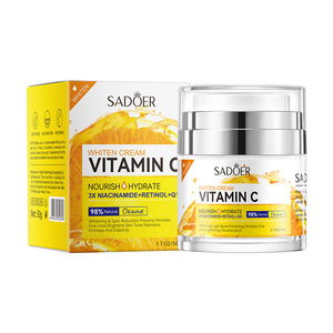<span class=keywords><strong>Crema</strong></span> Facial Nocturna Humectante y Aclarante con Vitamina C SADOER para <span class=keywords><strong>Piel</strong></span> <span class=keywords><strong>Mixta</strong></span>, Sin Sulfatos, 50g - Product Image 2