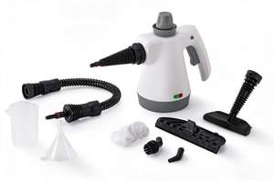 APRIL 110V/220V Handheld Multi-Surface Natural Steam Cleaner 9 Accessories Outdoor Multi-Purpose <b>Steamer</b> 3 Bar Steam Pressure - Product Image 4