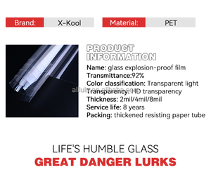 2/4/8/12mil Car Tint <strong>Safety</strong> Window <strong>Films</strong> and Explosion-proof Security Window <strong>Film</strong> Protect <strong>Glass</strong> - Product Image 5