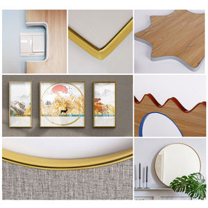 <span class=keywords><strong>Bande</strong></span> de bord auto-adhésive en forme de U 1m 3m 5m <span class=keywords><strong>bande</strong></span> de joint d'armoire en bois pour la décoration de placard de meubles Service de coupe personnalisable - Product Image 4