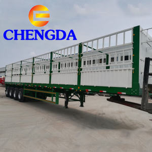 Semi-remorque à plateau latéral à 3-4 essieux, dimensions personnalisables, bon prix - Product Image 2