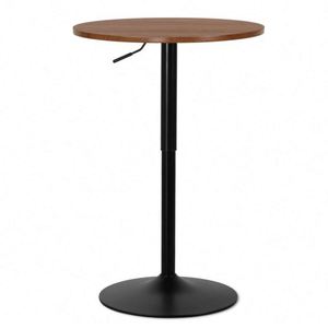 Mesa de Cóctel Moderna WEKIS con Base de Hierro de Altura Ajustable, para Exteriores, Taller, Cocina, Comedor, Bar, Sala de Estar, Color Negro - Product Image 1