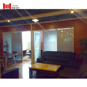 Cadre en aluminium de 83mm d'épaisseur, bon marché, surface intérieure en bois et en verre, fixe, détachable, <span class=keywords><strong>cloison</strong></span> de séparation de <span class=keywords><strong>bureau</strong></span> - Product Image 5