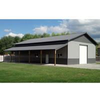 Kits de hangars préfabriqués personnalisés, bâtiments de type Barndominium, entrepôts à structure métallique, hangars agricoles, ateliers préfabriqués, bâtiments métalliques