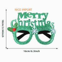Décorations de Noël vertes style sapin, lunettes de Noël, fournitures de fête pour enfants, articles de Noël, cadres – Nos meilleures ventes