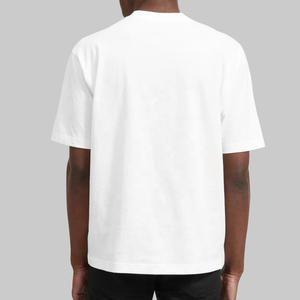 T-shirt décontracté d'été de haute qualité pour hommes, coupe ample et oversize, 100% coton, lourd, personnalisable et vierge - Product Image 4