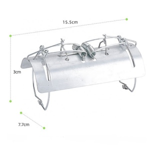 Piège à taupes tunnel, pince à taupes, piège à souris et rats en métal galvanisé pour l'intérieur et l'extérieur, lutte antiparasitaire extérieure - Product Image 2